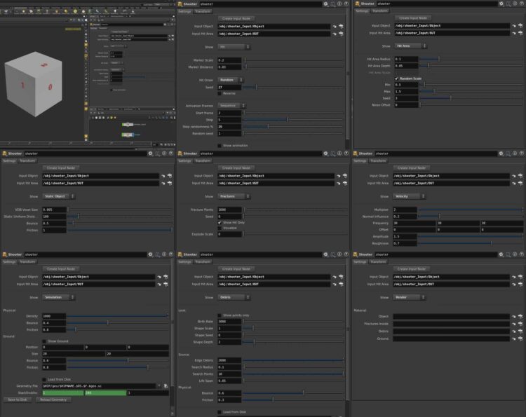Houdini Power Asset – Shooter Impact Asset