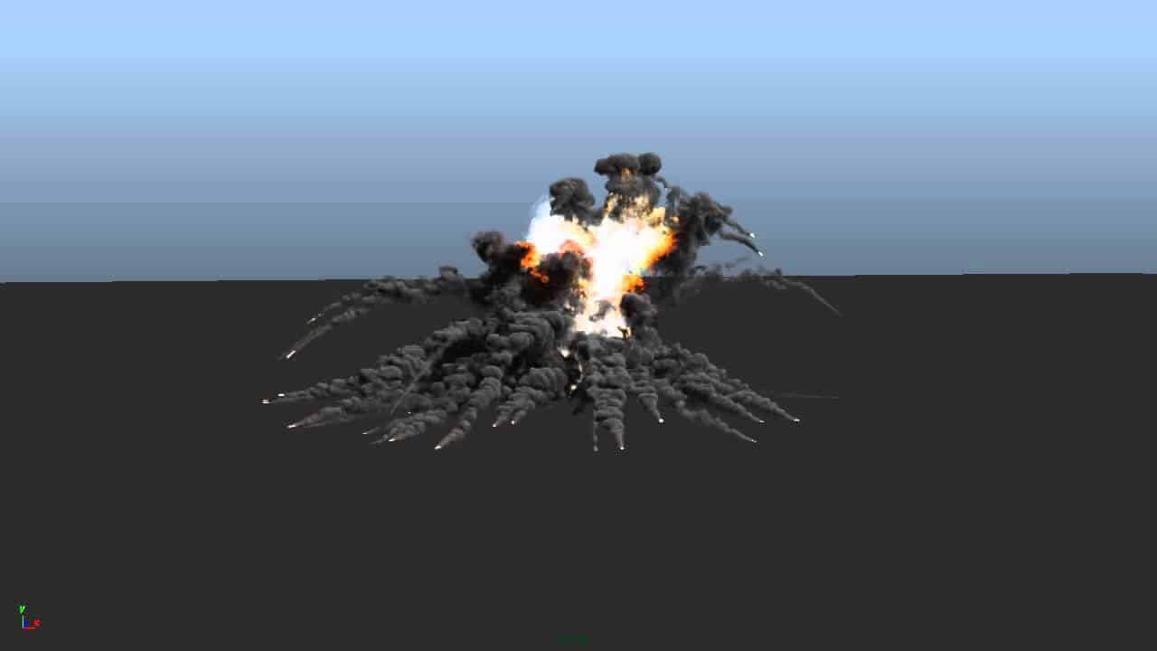 Maya Fluids Effects - Explosions MegaPack - Image 3