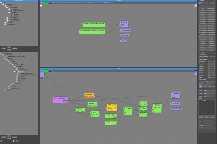 3ds Max Thinking Particles – Destruction FX Rig