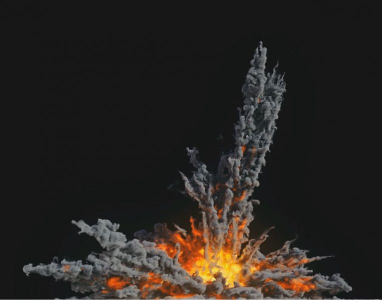 Houdini Grain Advection explosion IDA I VFX