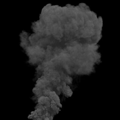 Smoke Plume Sequence 4K with Alpha