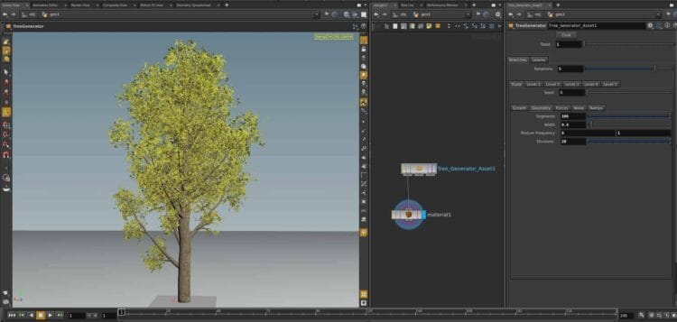Houdini – Tree Generator Asset